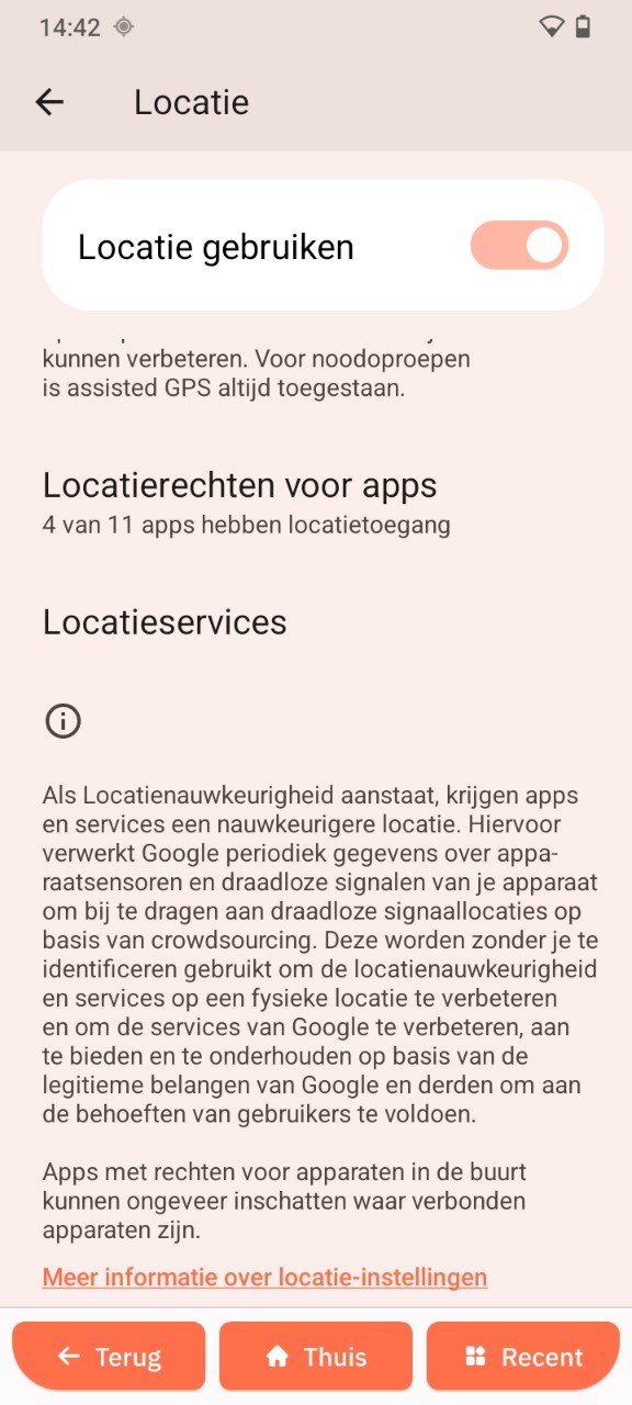 Appmachtigingen voor locatie