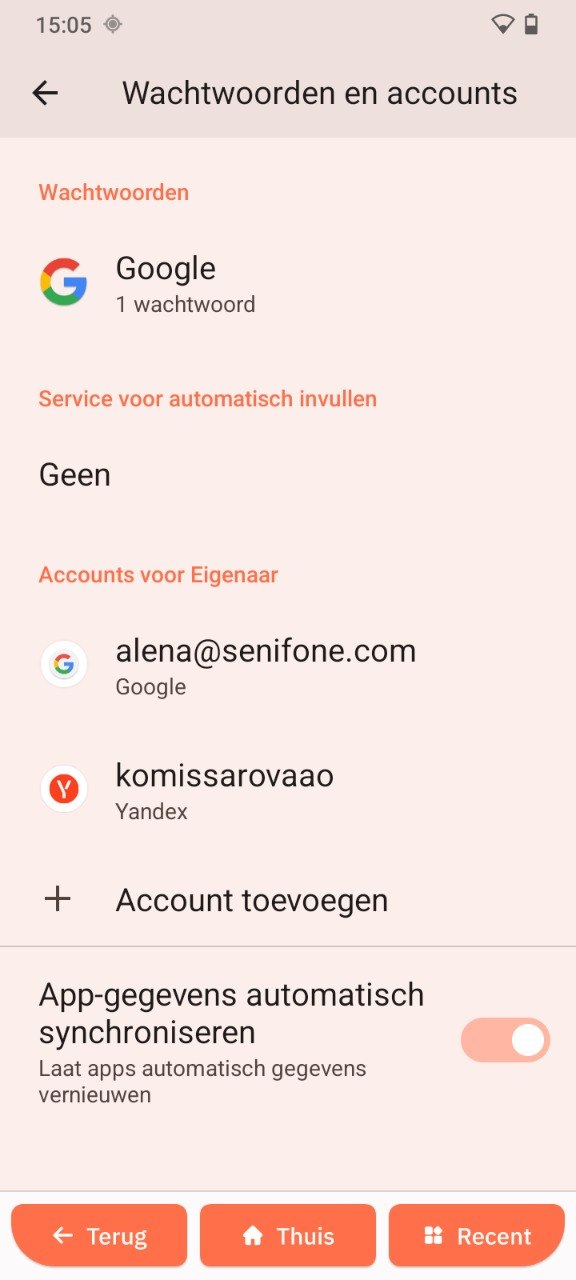 Wachtwoorden en accounts