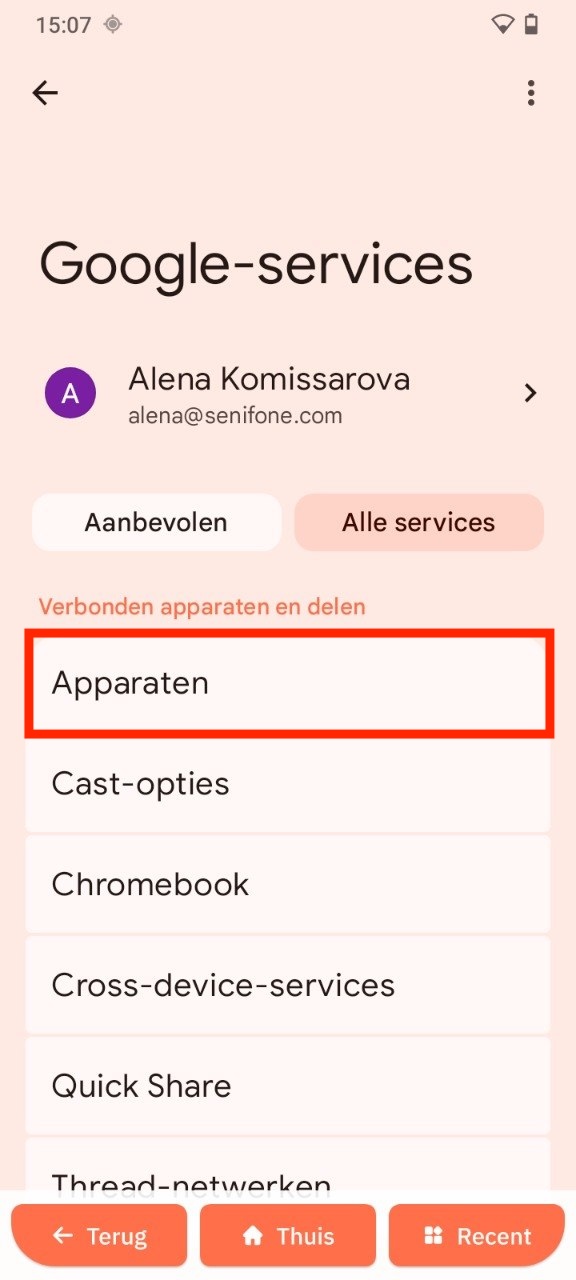 Apparaten