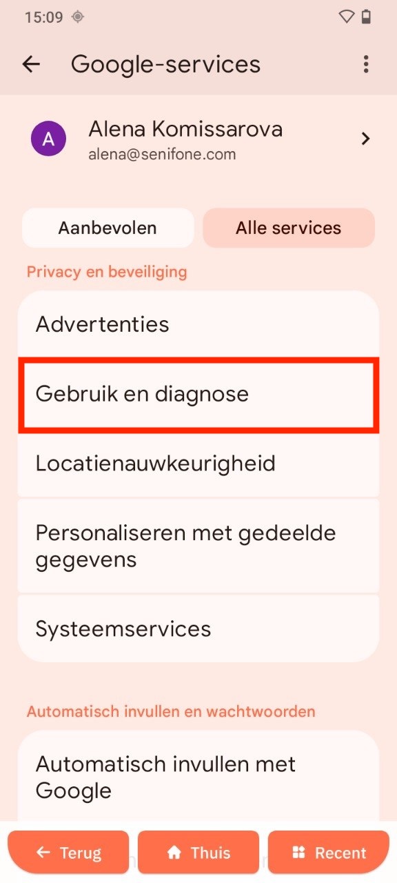 Gebruik en diagnostiek
