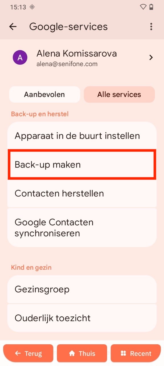 Back-up maken
