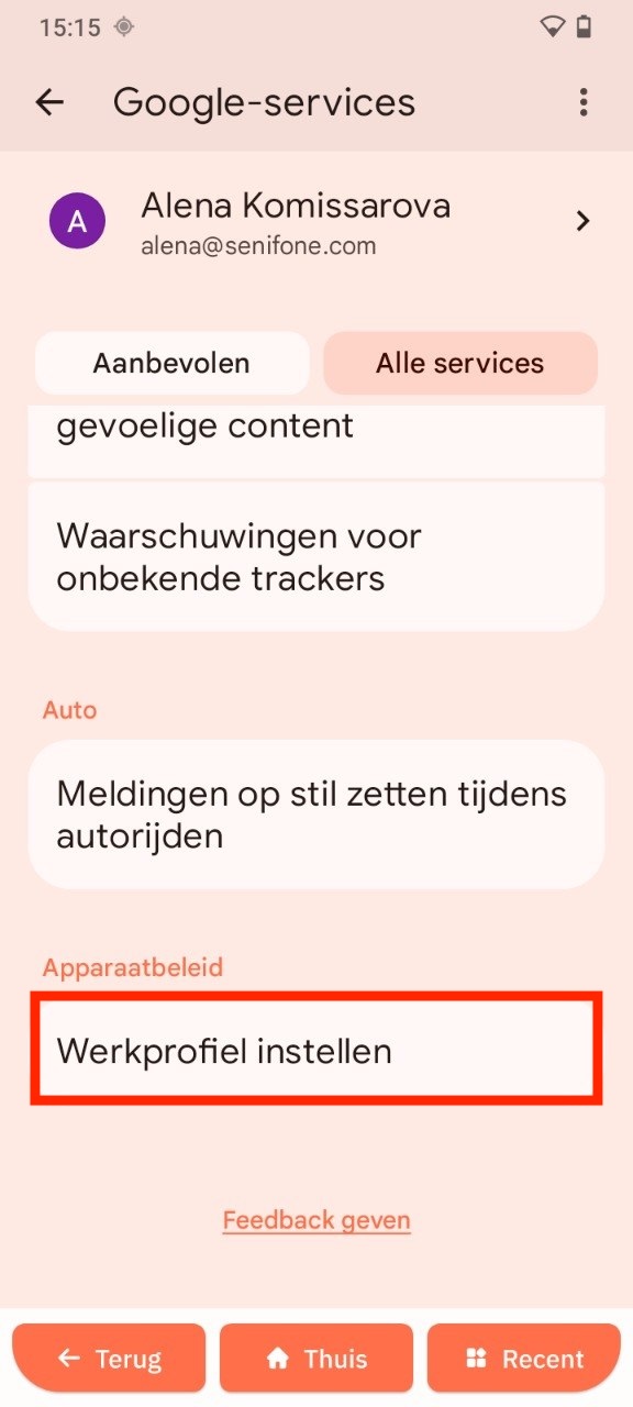 Werkprofiel