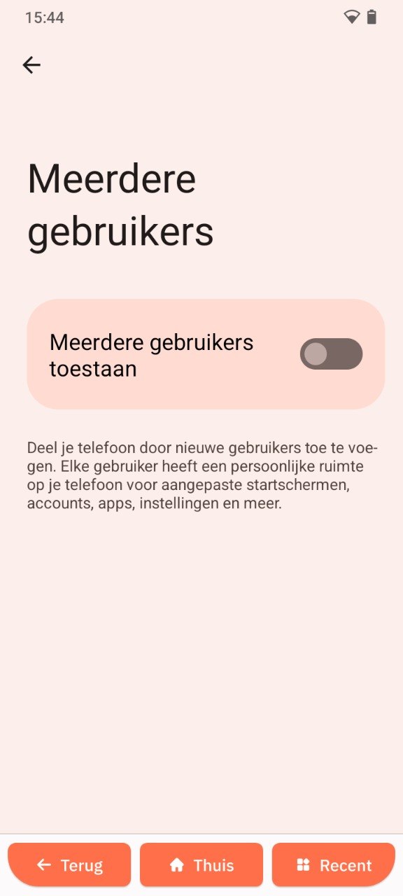 Meerdere gebruikers