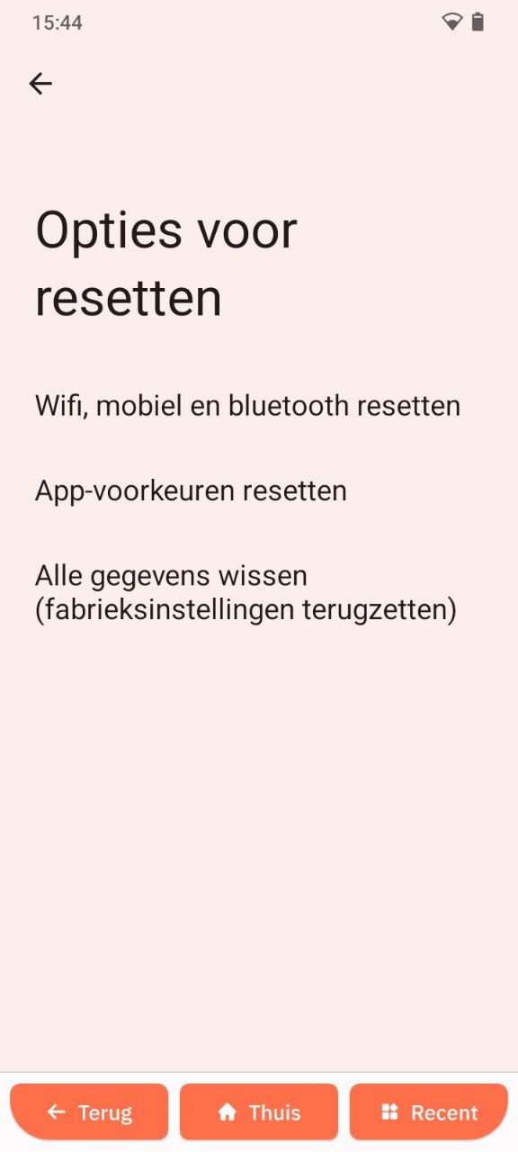 Resetten