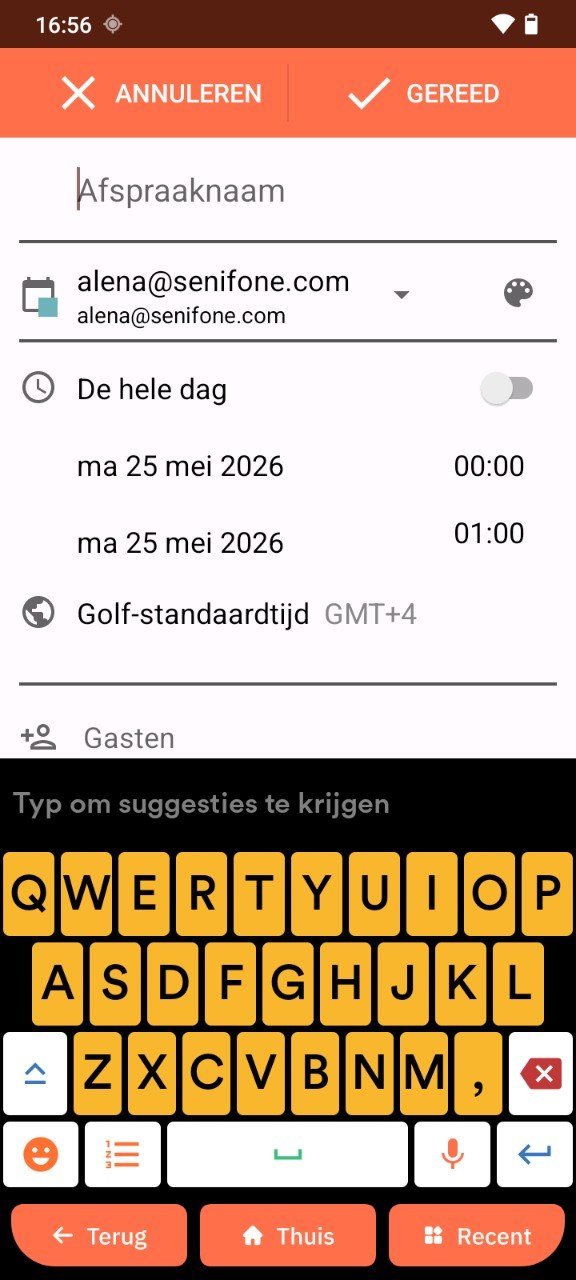 Agenda-afspraak maken