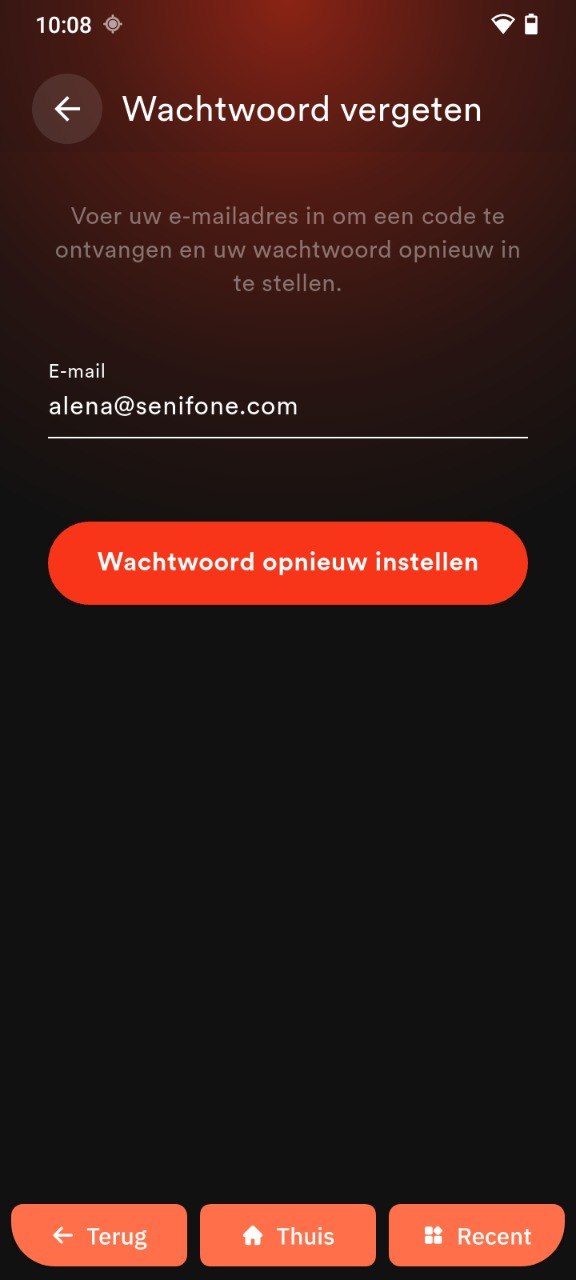 Wachtwoord vergeten