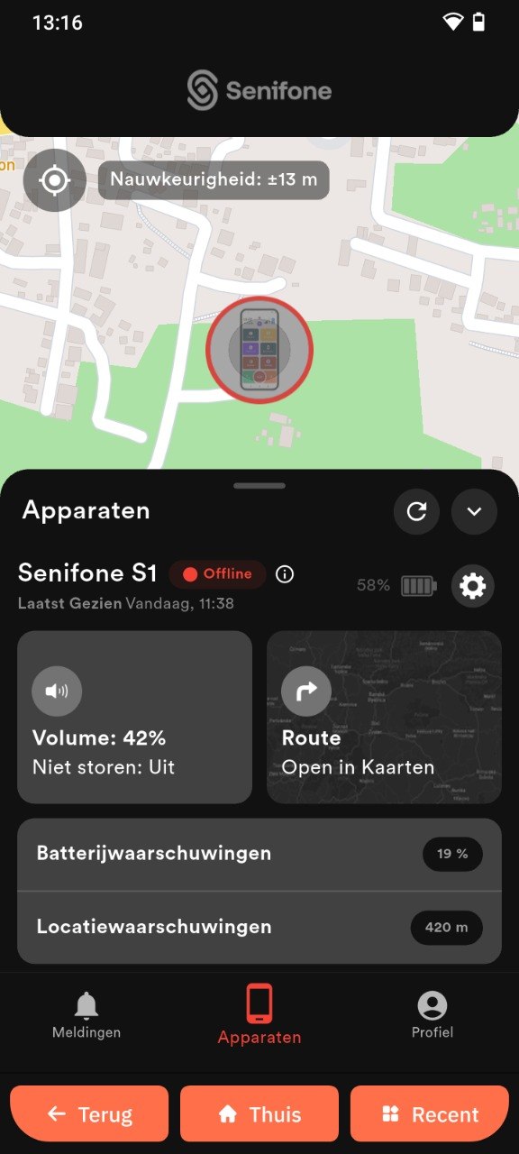 Apparaten-scherm