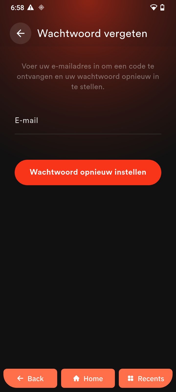 Wachtwoord vergeten