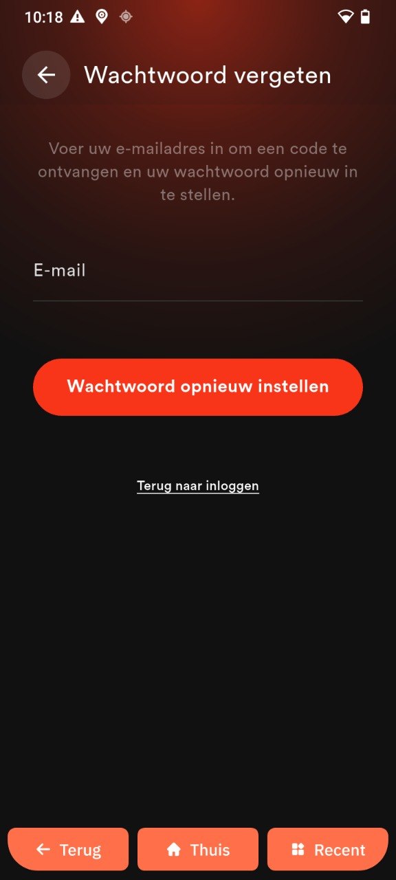 Wachtwoord vergeten