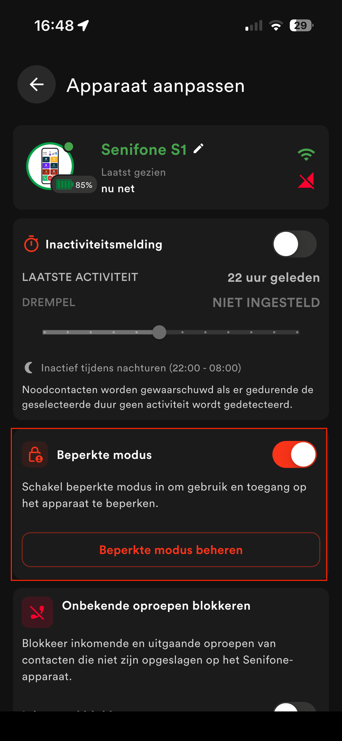 Beperkte modus2