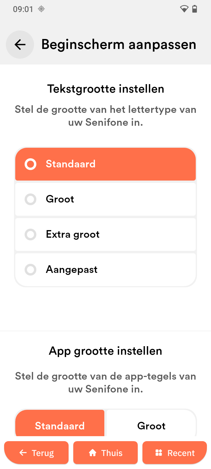 Tekstgrootte