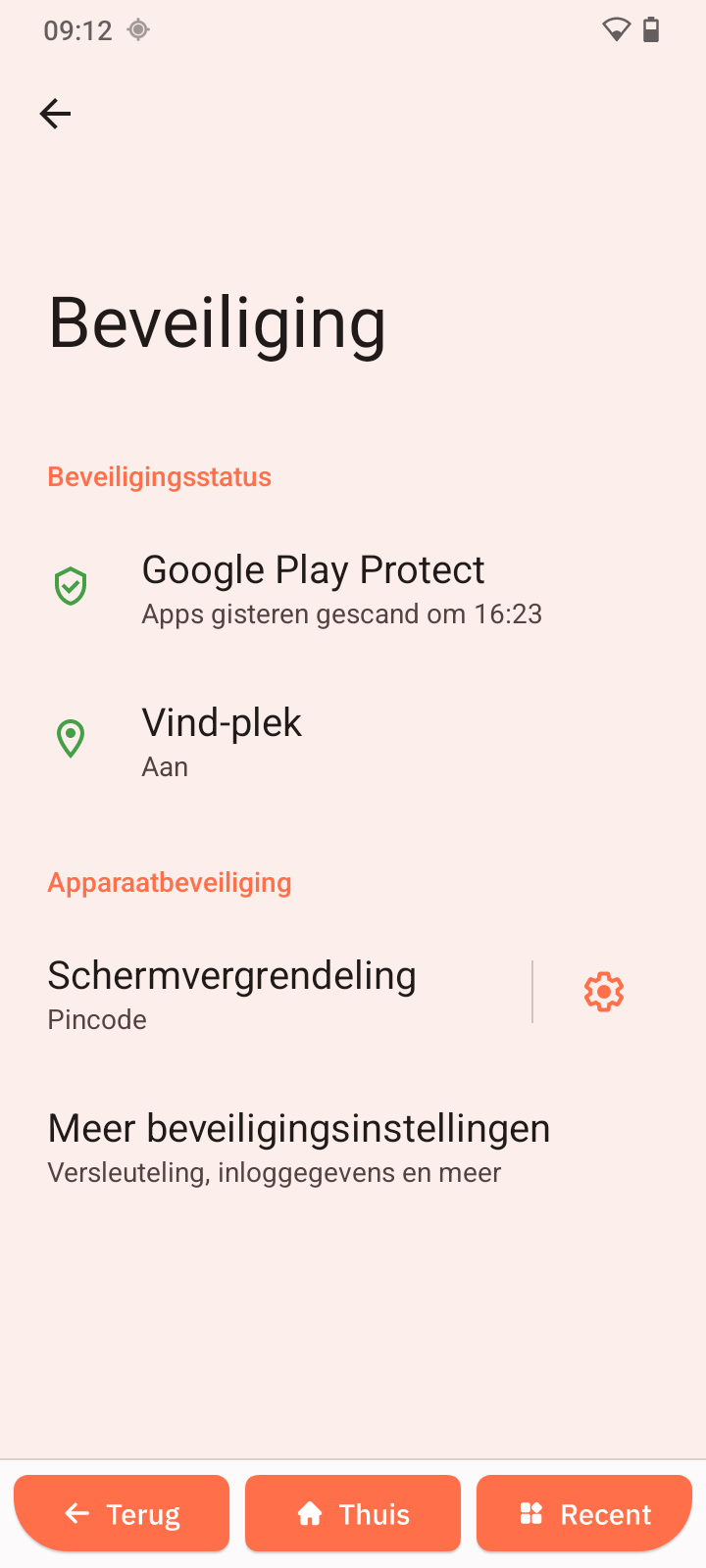 Meer beveiligingsinstellingen