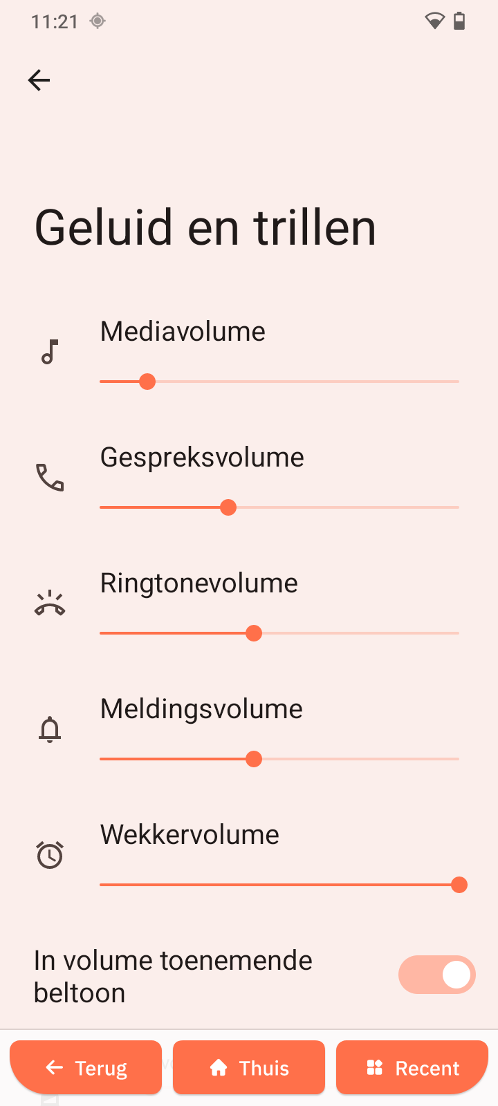 Volumeregeling