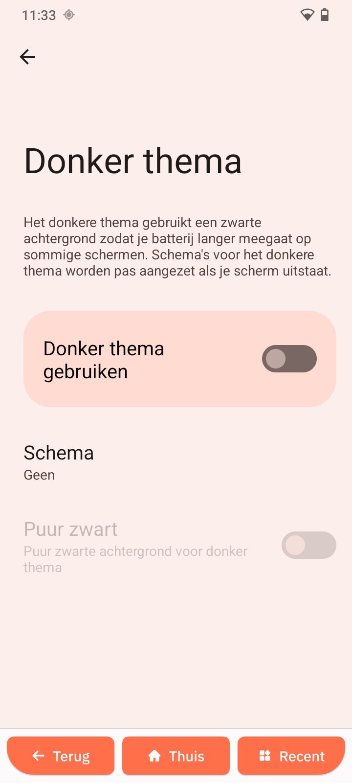 Donker thema