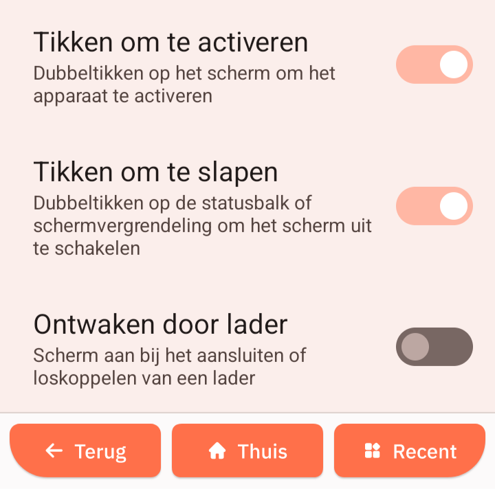 Activeren/slapen/aansluiten