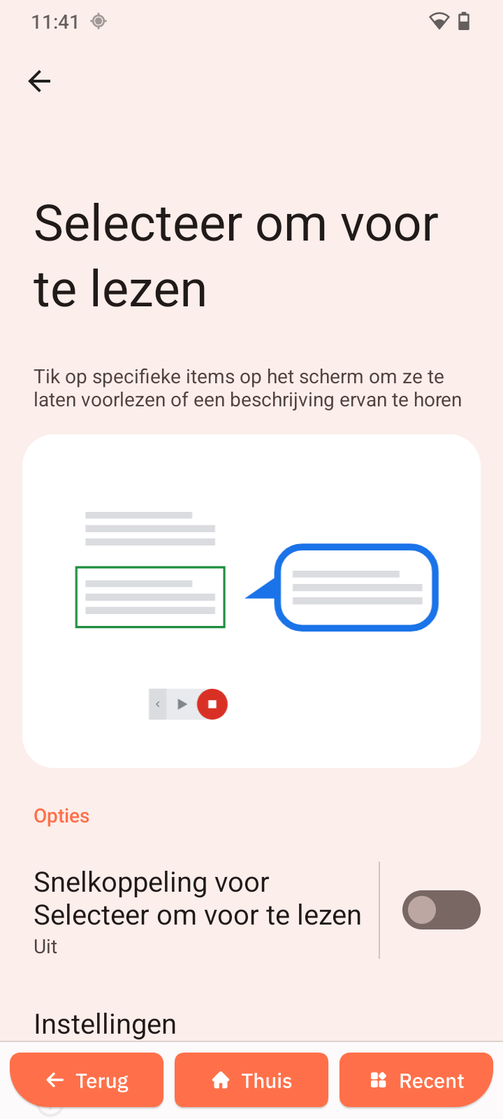 Selecter om voor te lezen