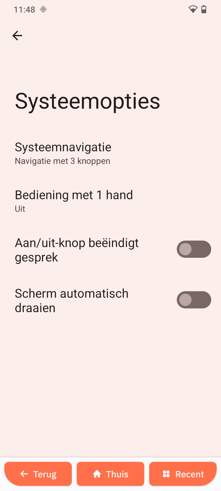 Systeemopties