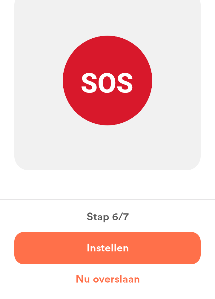 SOS-instellingen