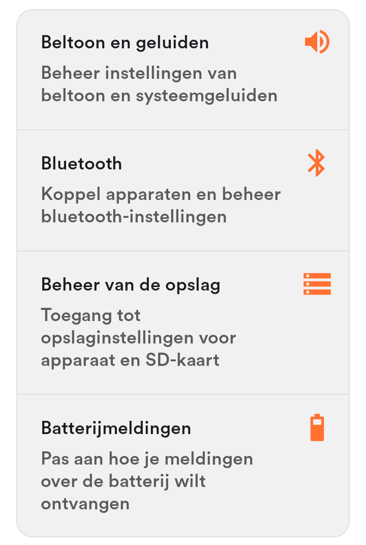Systeeminstellingen