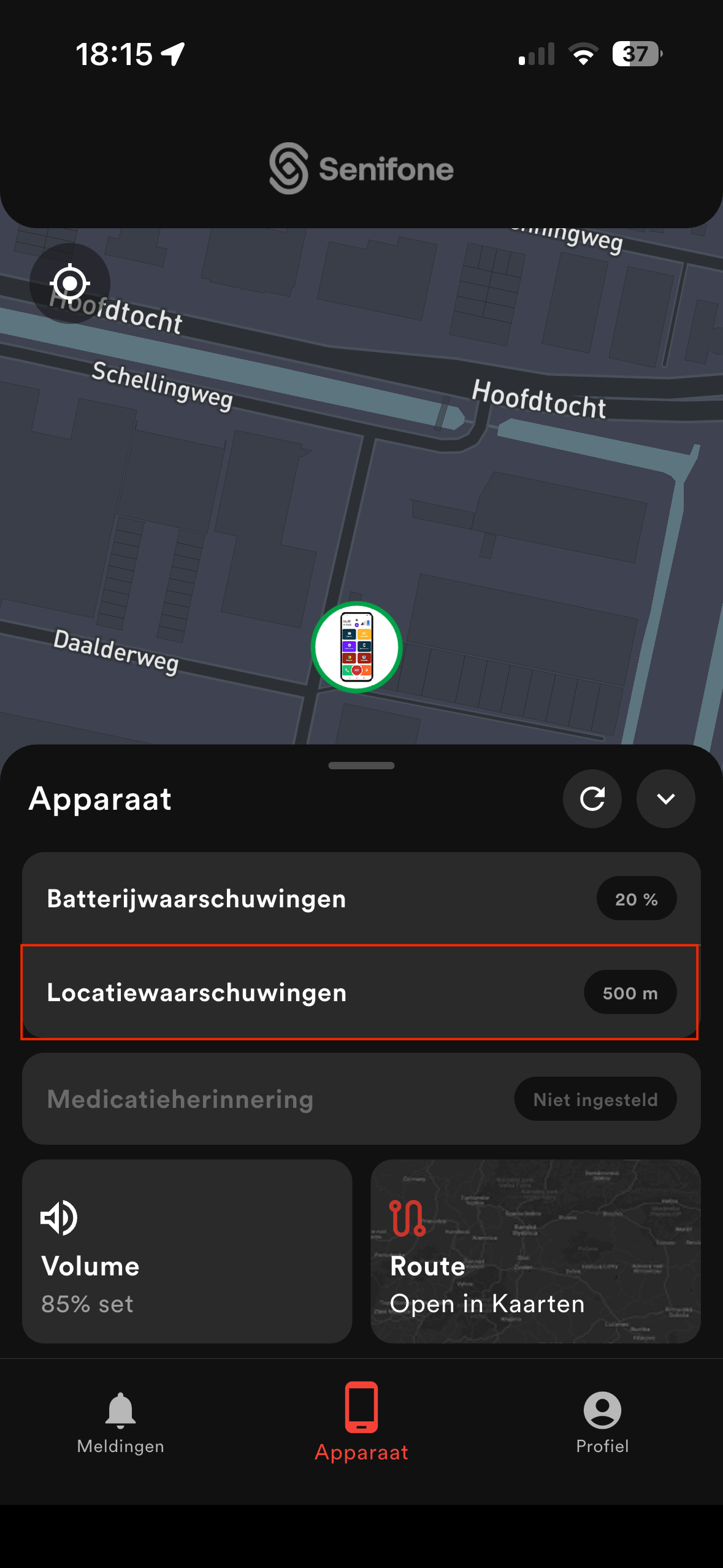 Geo-waarschuwingen